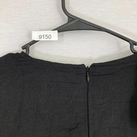 NEW Udel New York Black White Linen Blend Midi Dress size Small - Picture 9 of 10